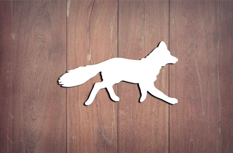 Fox Decal, Nursery Wall Art Die Cut Vinyl Decal