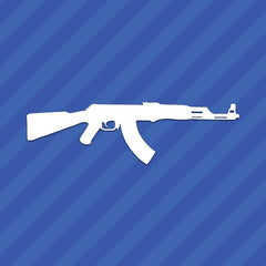 AK-47 Gun Vinyl Decal - Die Cut Vinyl Decal