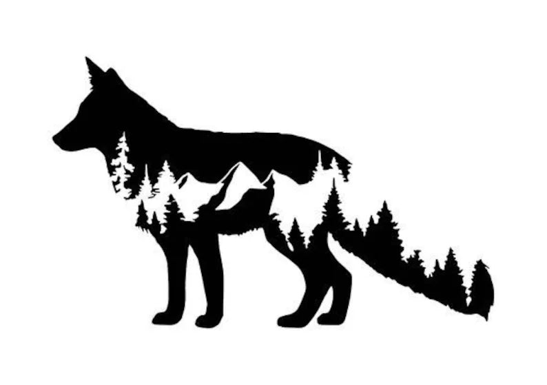 Fox decal/Car Die Cut Vinyl Decal