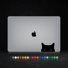 Cat Peeking - MacBook Laptop PC Decal Sticker Apple Back Sticker Car Animals Gift Die Cut Vinyl Decal