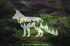 Fox Vinyl Decal, Mountain Decal Die Cut Vinyl Decal