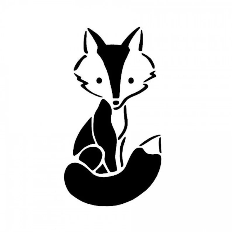 Fox decal/Vinyl Die Cut Vinyl Decal