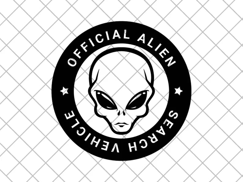 Official ALIEN Search Vehicle Vinyl Decal Sticker Die Cut Vinyl Decal