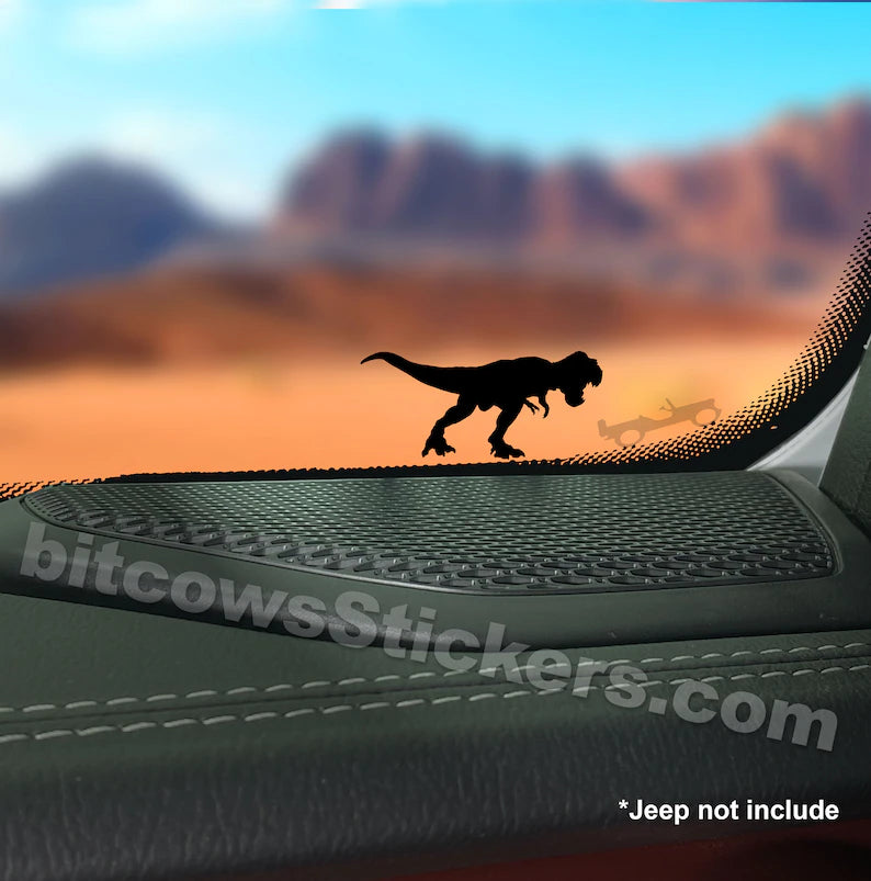 Tyrannosaurus Rex Windshield Chase Decal - Die Cut Vinyl Decal