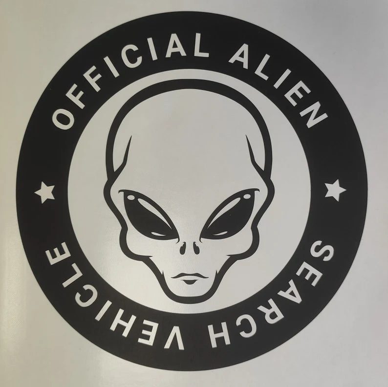 Official ALIEN Search Vehicle Vinyl Decal Sticker Die Cut Vinyl Decal