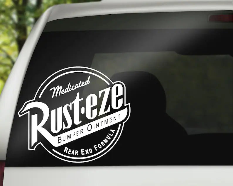 Rusteze Decal, Cars decal, Mater, Car Decal, Wall Decal, Laptop Decal, Vinyl Decals, Vinyl Decal - Die Cut Vinyl Decal