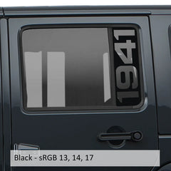 1941 Side Window Vinyl Decal Set  | Die Cut Vinyl Decal