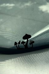 Whimsical Mushroom Car Decal  Die Cut Vinyl Decal