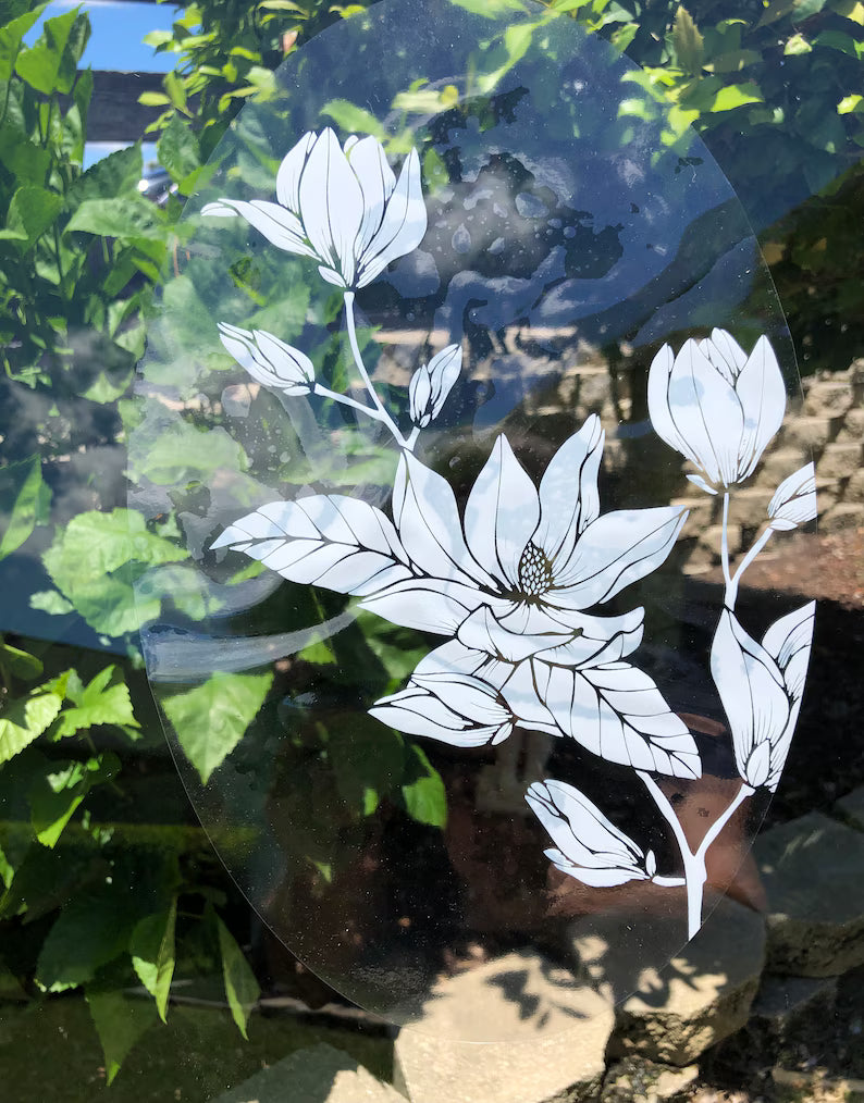 Flowers - Window Cling Vinyl | Die Cut Vinyl Decal