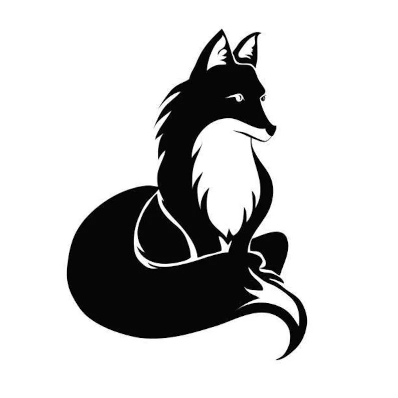 Fox Vinyl Decal Die Cut Vinyl Decal
