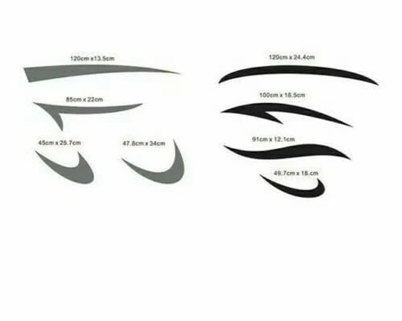 No.763 Universal fitting motorhome caravan graphics decals | Die Cut Vinyl Decal
