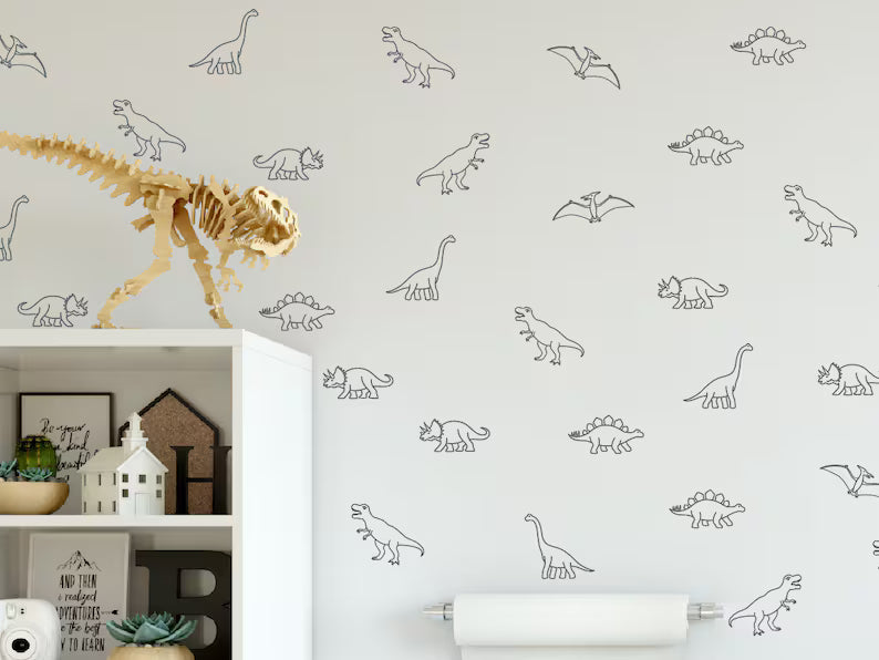 Dinosaur Wall Decals Die Cut Vinyl Decal