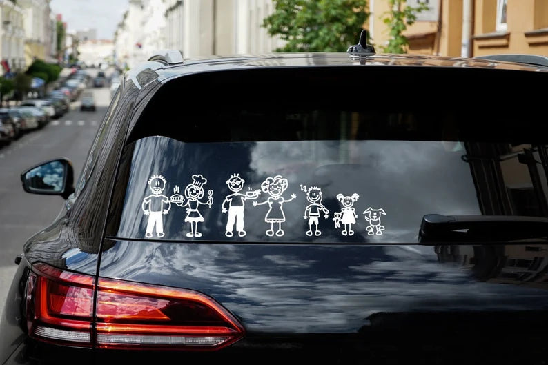 Stick Family Car Decal | Die Cut Vinyl Decal