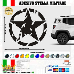 off-road military star sticker US ARMY off-road 4x4 camouflage door Die Cut Vinyl Decal