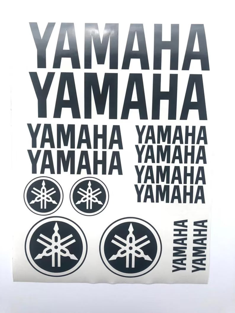 Yamaha decals decal set kit for motorcycle outboard bike vinyl graphic - Die Cut Vinyl Decal