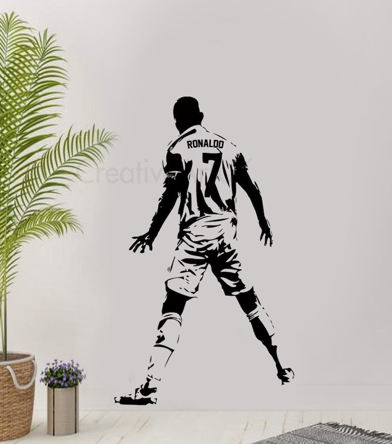 Ronaldo Celebration Wall  Decal | Die Cut Vinyl Decal