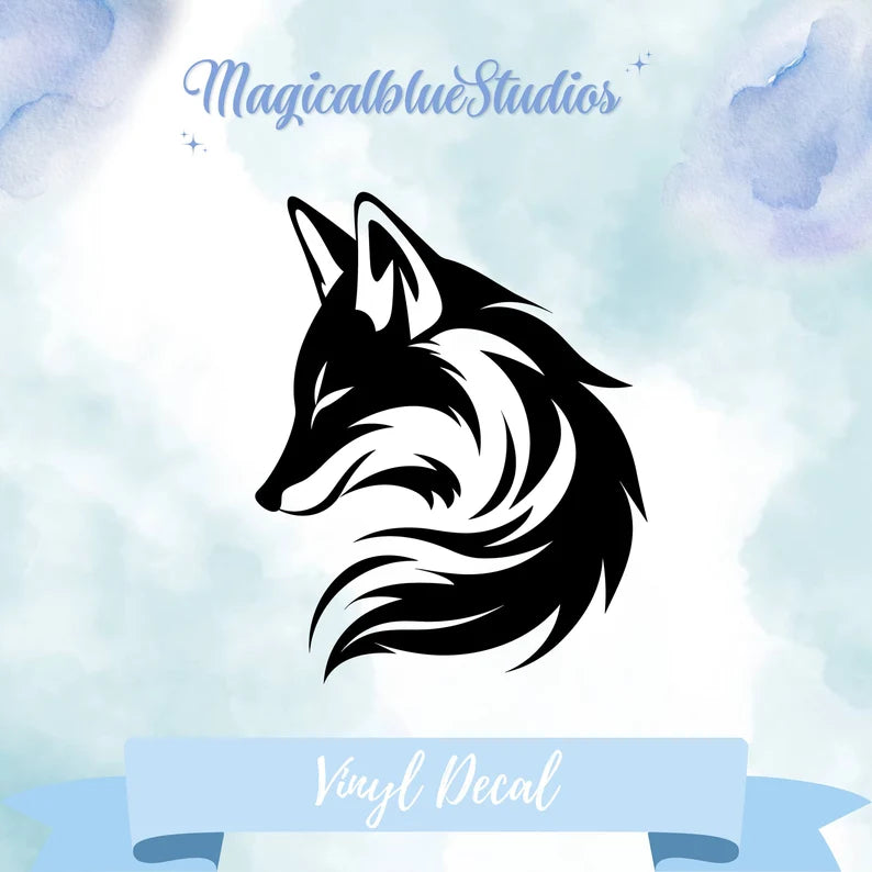 Fox Vinyl Decal: Weatherproof Car, Laptop, Window Die Cut Vinyl Decal