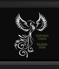 Abstract Phoenix Bird Vinyl Decal | Die Cut Vinyl Decal