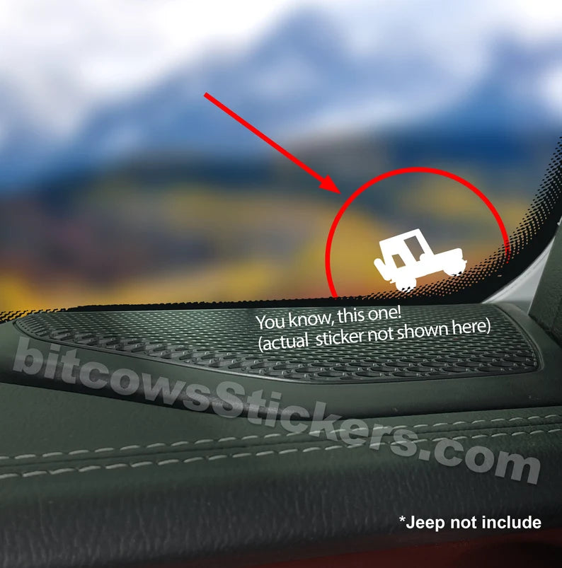 Original OEM Replacement Windshield Decal | Die Cut Vinyl Decal