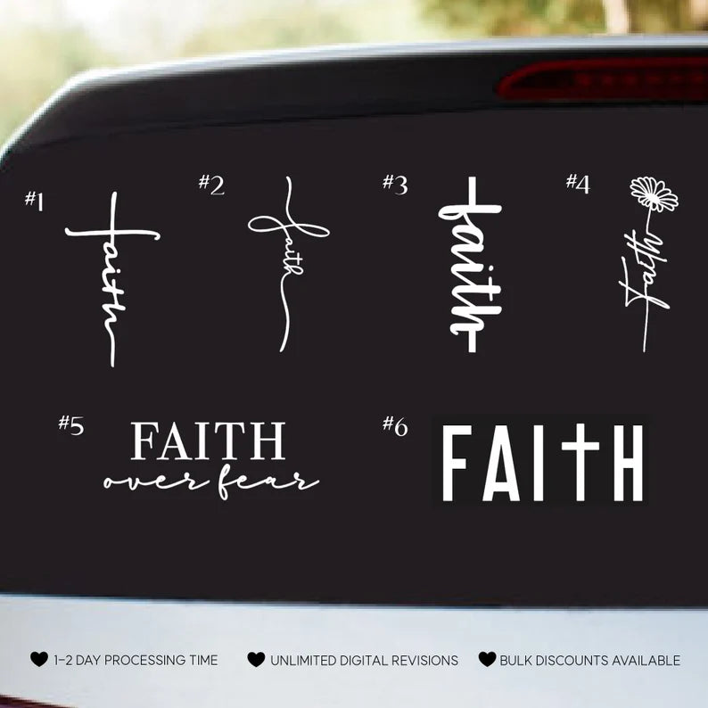 Faith Vinyl Decal | Die Cut Vinyl Decal