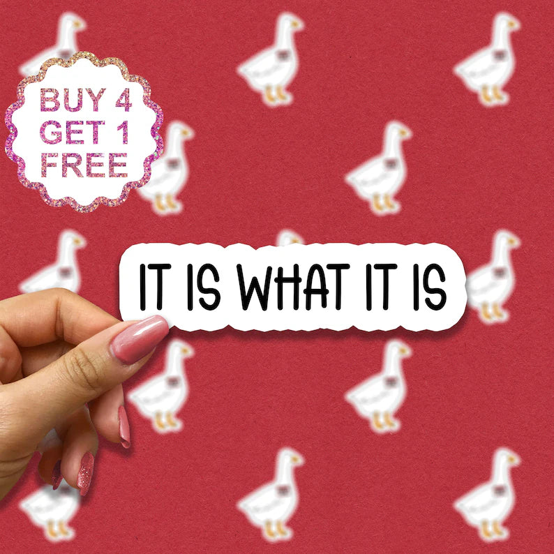It Is What It Is Laptop | Die Cut Vinyl Decal