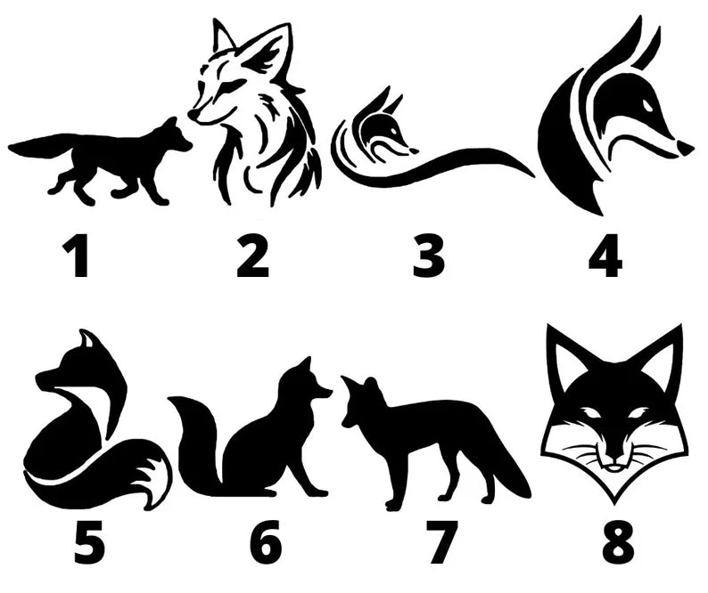 Fox Permanent Vinyl Decal Die Cut Vinyl Decal
