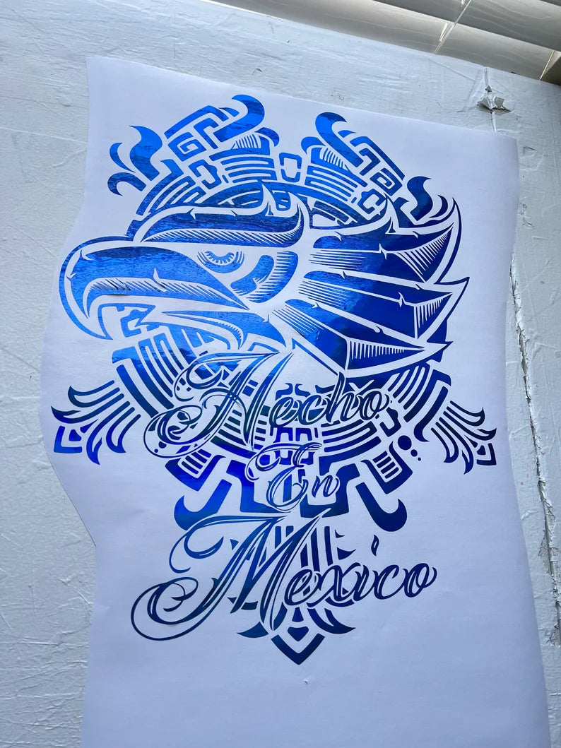 Hecho en Mexico Decal Large Graphic for Trucks | Cars | Walls | SVG | SUV | Removable | Christmas Gift | Gifts for Him |  Die Cut Vinyl Decal