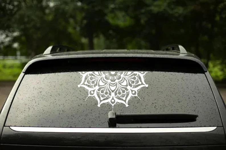 Floral Mandala Vinyl Decal | Die Cut Vinyl Decal