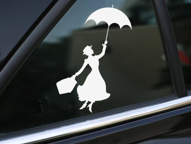 Mary Poppins Decal | Die Cut Vinyl Decal