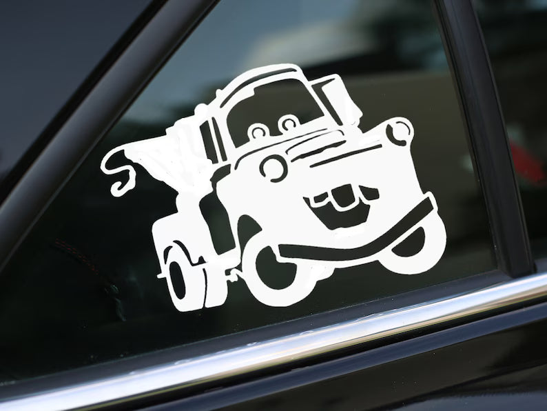 Mater Decal, Cars decal, Car Decal, Wall Decal, Laptop Decal, Vinyl Decals, Vinyl Decal, Gifts, For Her, For Him | Die Cut Vinyl Decal