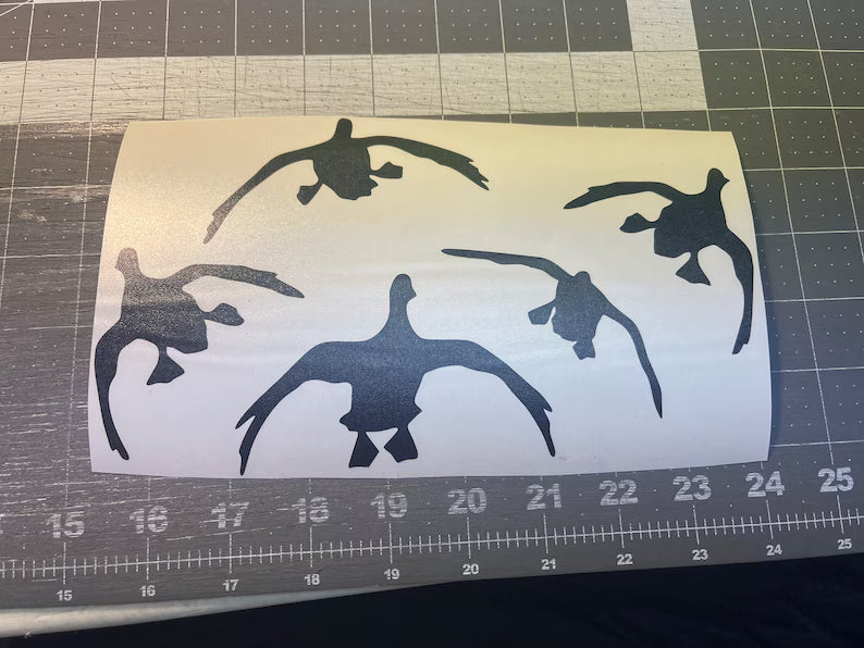 duck hunting waterfowl vinyl decal car| Die Cut Vinyl Decal
