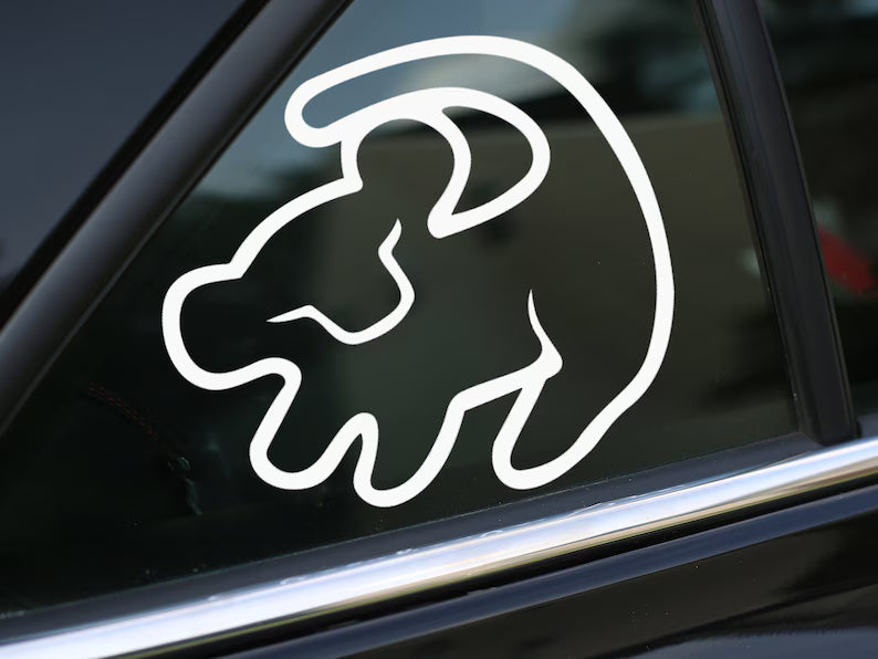 Lion King Decal, Simba decal For Car | Die Cut Vinyl Decal