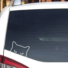 Peeking Cat Decal Vinyl | Die Cut Vinyl Decal