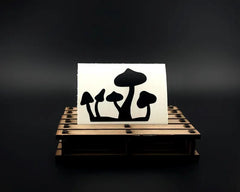 Whimsical Mushroom Car Decal  Die Cut Vinyl Decal