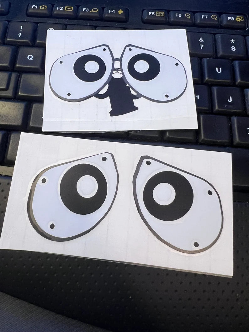 Wall-e Eyes Vinyl Decal /Walle Car Decal/Laptop Decal Disney Pixar - Die Cut Vinyl Decal