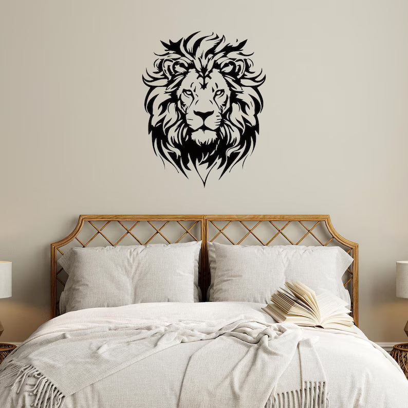 Lion Head Vinyl Decal | Die Cut Vinyl Decal