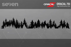Forest Banner Vinyl Decal, Trees, Mountain Decal, Mountain Sticker, Nature Decal Die Cut Vinyl Decal
