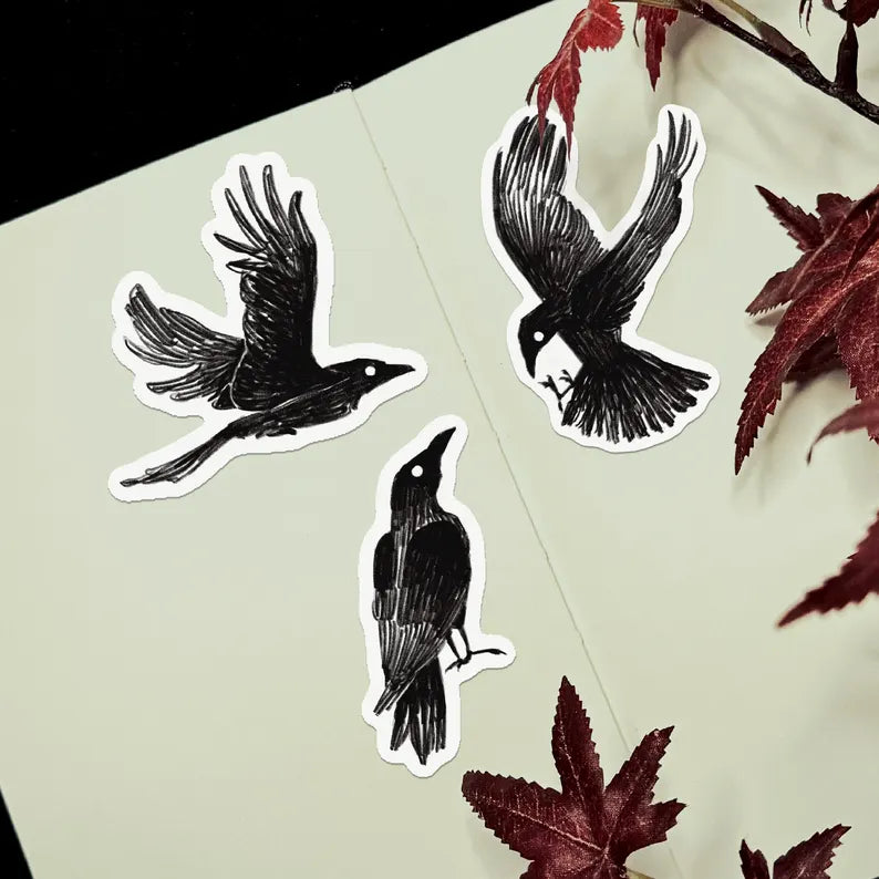 Black Raven Decal | Die Cut Vinyl Decal