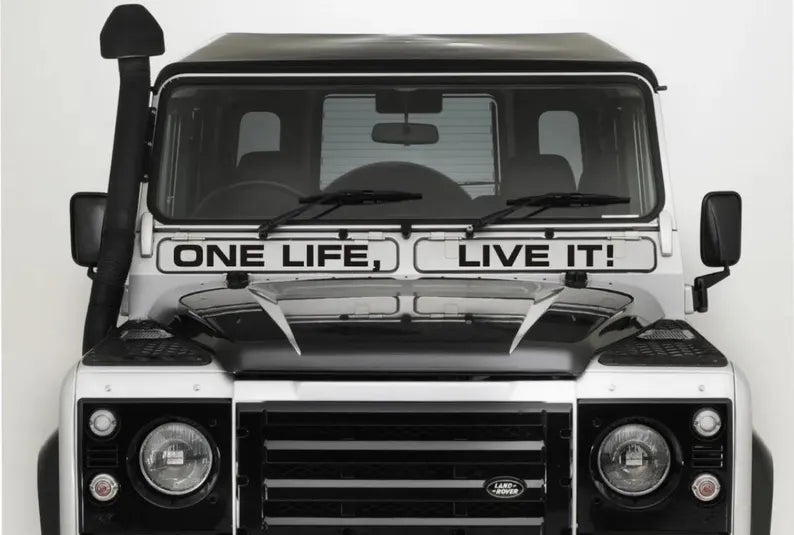 One Life Live It stickers Lan will fit onto all SUV and any other vehicle Die Cut Vinyl Decal