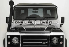 One Life Live It stickers Lan will fit onto all SUV and any other vehicle Die Cut Vinyl Decal