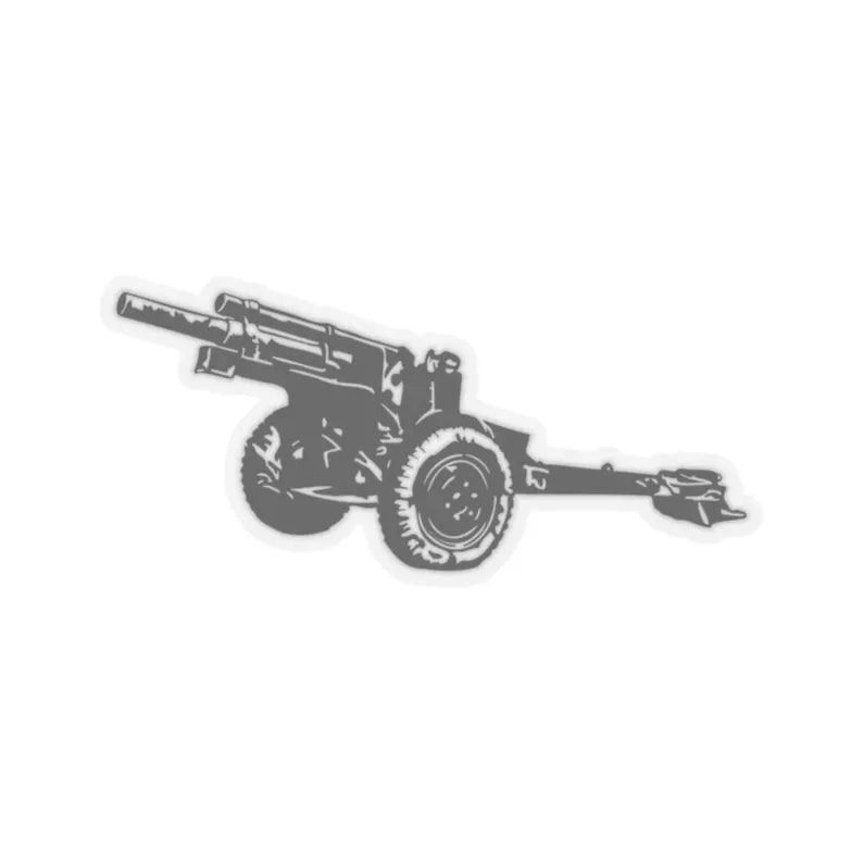 105mm Howitzer Sticker, Glossy Military Vehicle Decal Die Cut Vinyl Decal