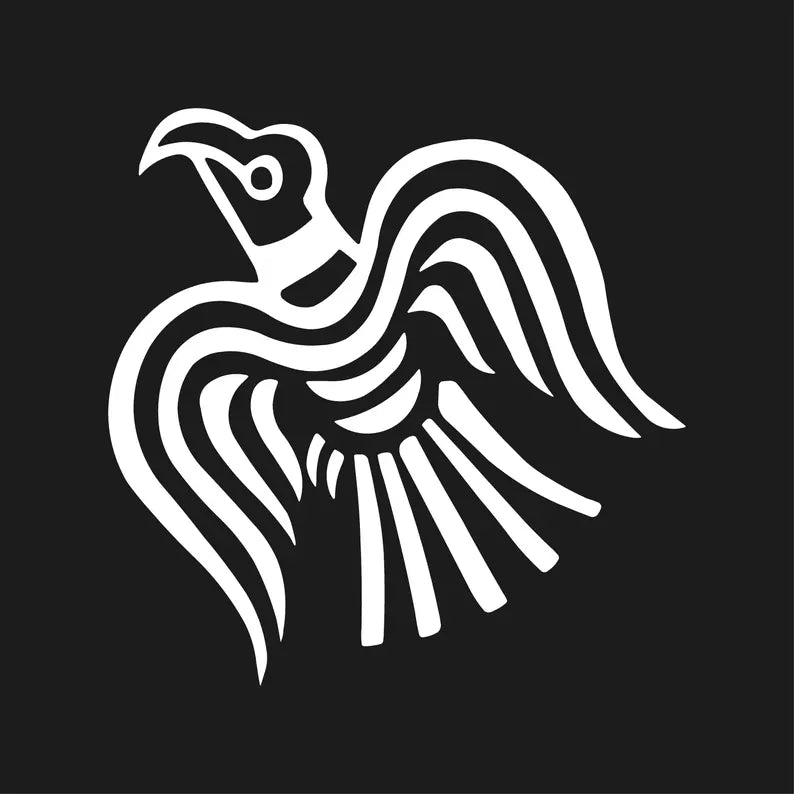 Viking Raven Symbol vinyl decal | Die Cut Vinyl Decal