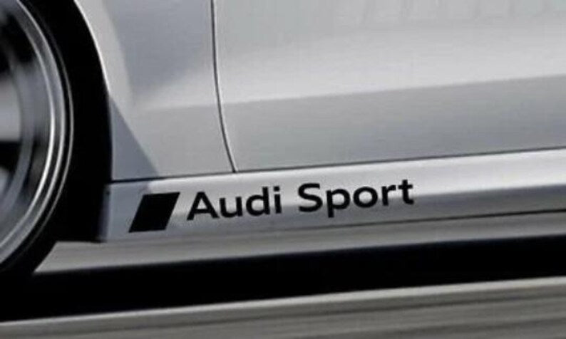 Audi Sport decals stickers for mirror door sill windows thresholds car vinyl graphics Die Cut Vinyl Decal