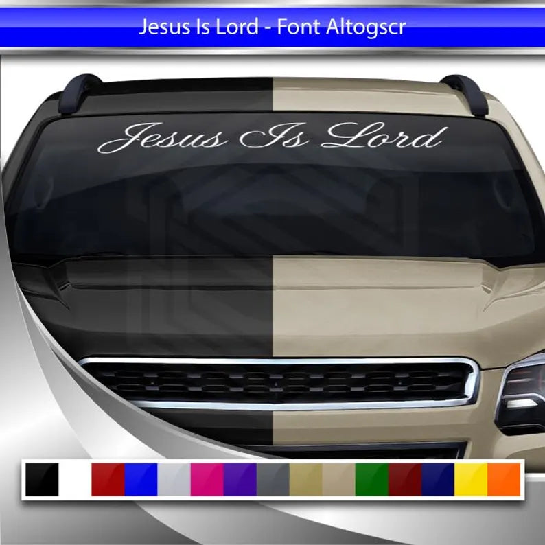 JESUS IS LORD Decal | Die Cut Vinyl Decal