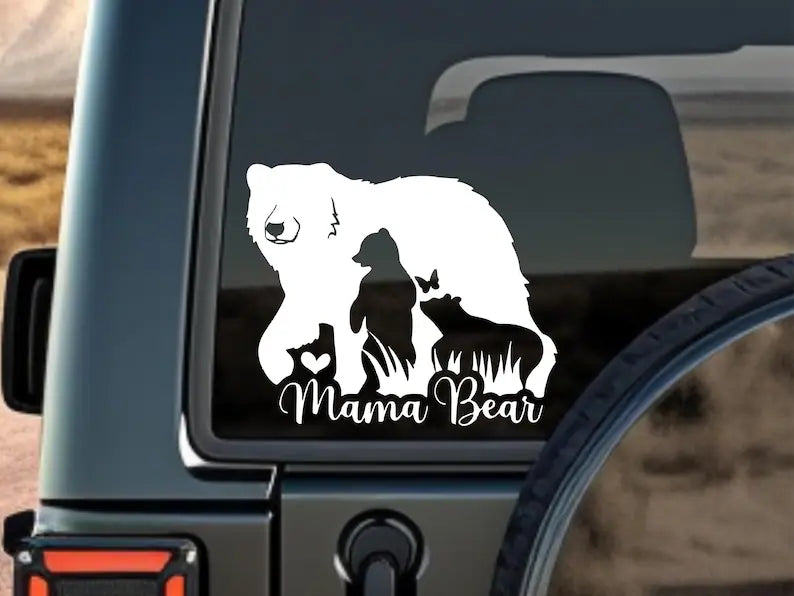 Mama Bear Vinyl Decal | Die Cut Vinyl Decal