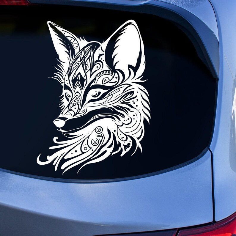 gothic foxes | vinyl decals Die Cut Vinyl Decal