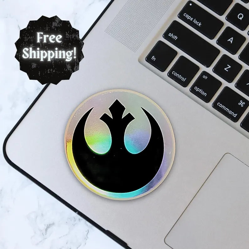 Holographic Star Wars Rebel Alliance Decal | Die Cut Vinyl Decal