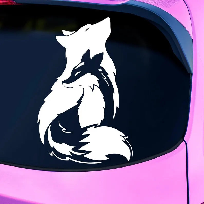 celestial fox Die Cut Vinyl Decal