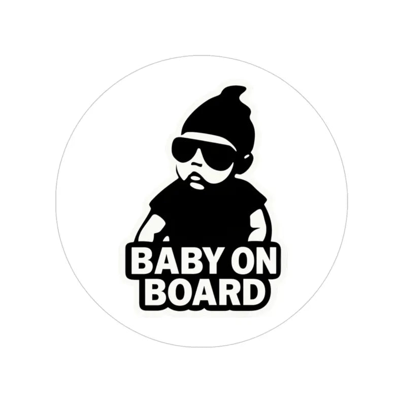 Cool Baby On Board Transparent Outdoor Stickers Die Cut Vinyl Decal