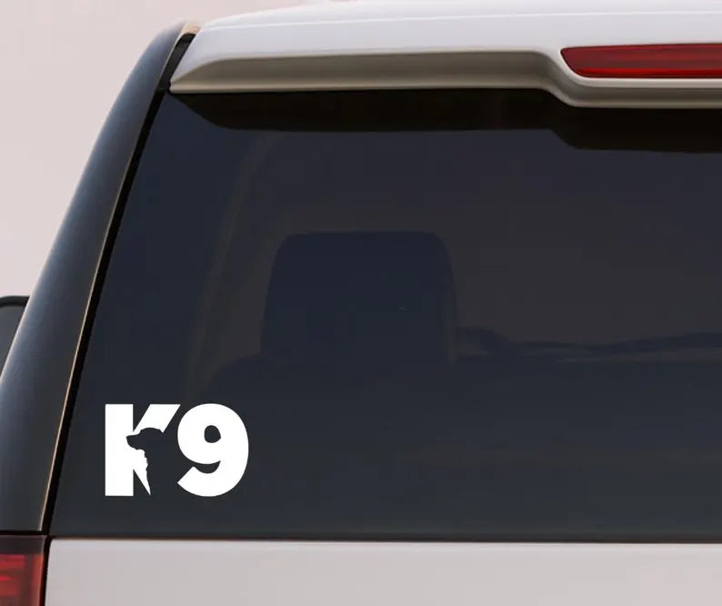 K9 Silhouette Decal | Die Cut Vinyl Decal